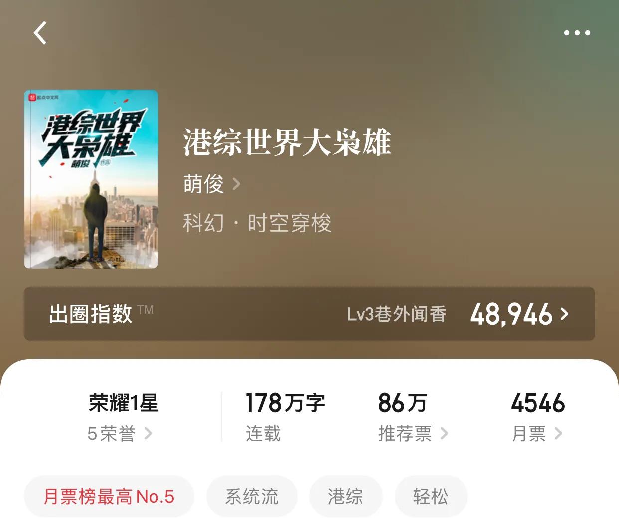 那些就算不是大神写的诸天时空小说，也质量满满的小说