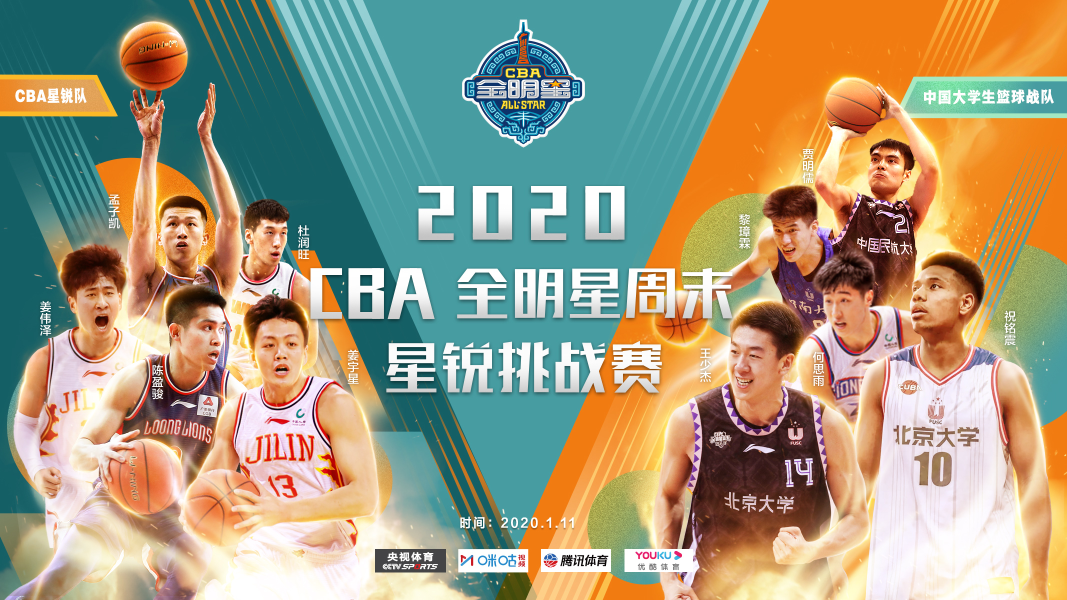 哪个cba视频最全(久等了！你要的2020CBA全明星周末全阵容名单都在这里了)