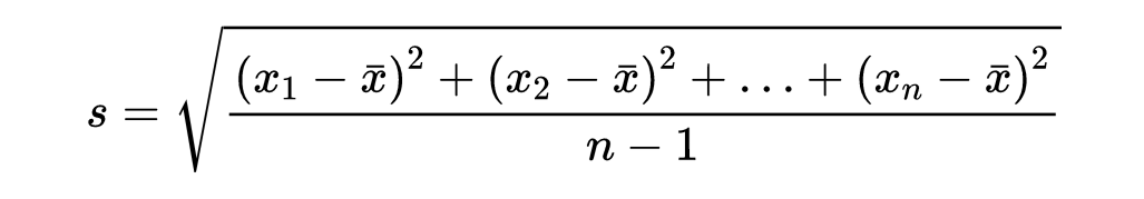 标准差的计算公式,标准差的计算公式excel