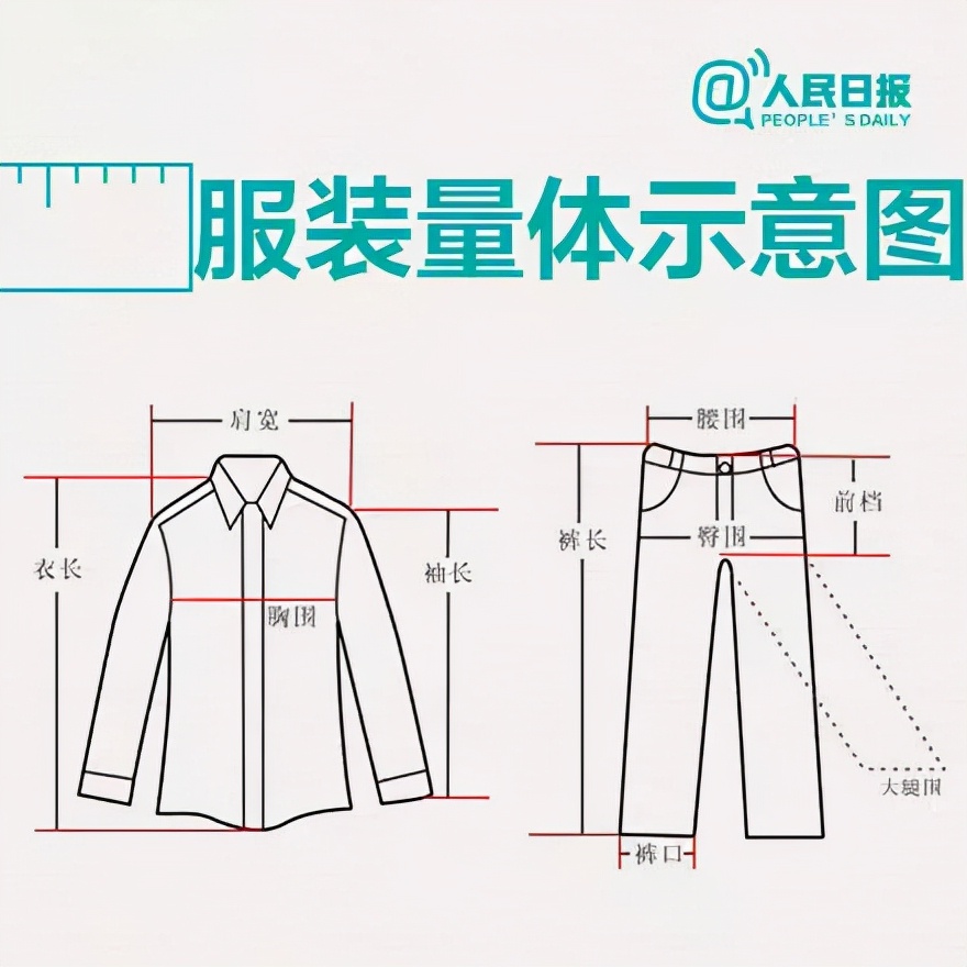 男士上衣尺码对照表（网上买衣服尺码表）