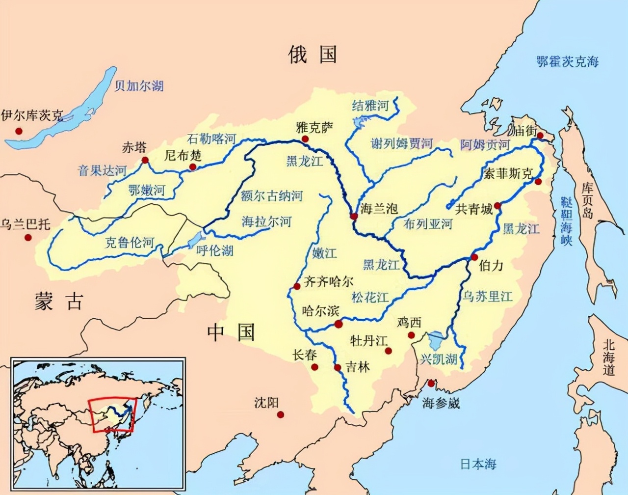 也是从这个时候,俄国人开始将黑龙江称为阿穆尔河.