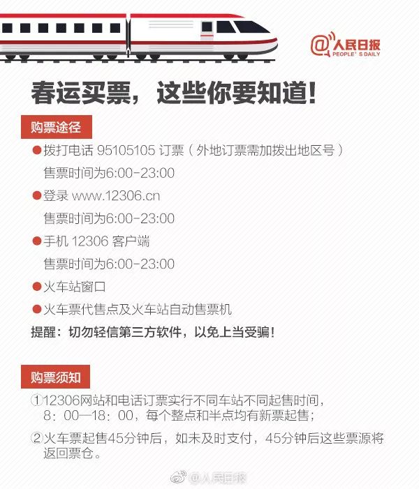 明天开始抢票啦！具体放票时间表！