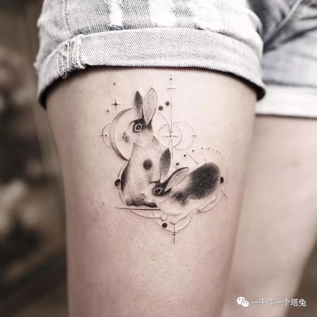 属兔纹身会选择纹在哪个部位_达一风水网