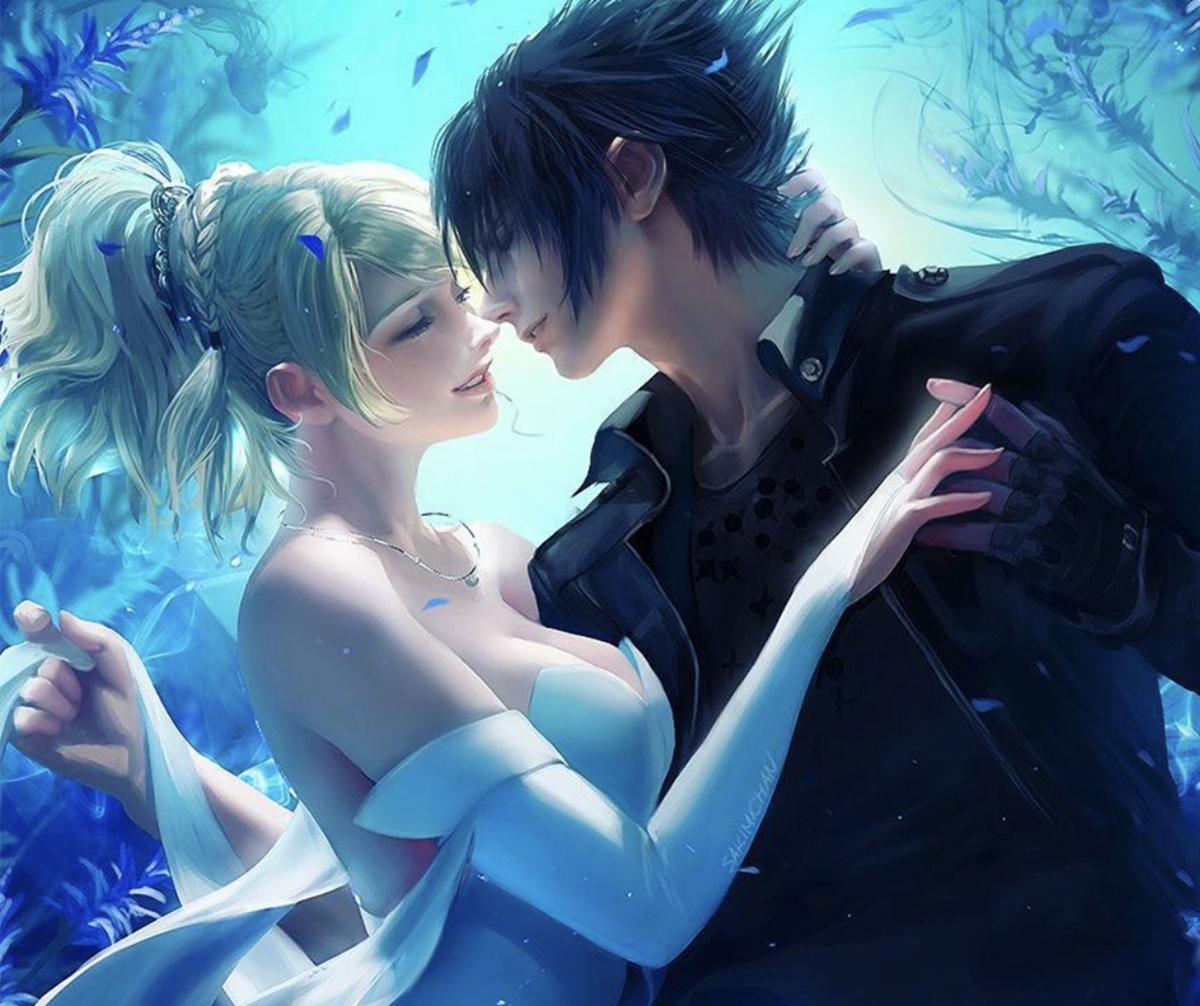 动漫中经典情侣,唯美画风的重绘,这波"狗粮"我干了