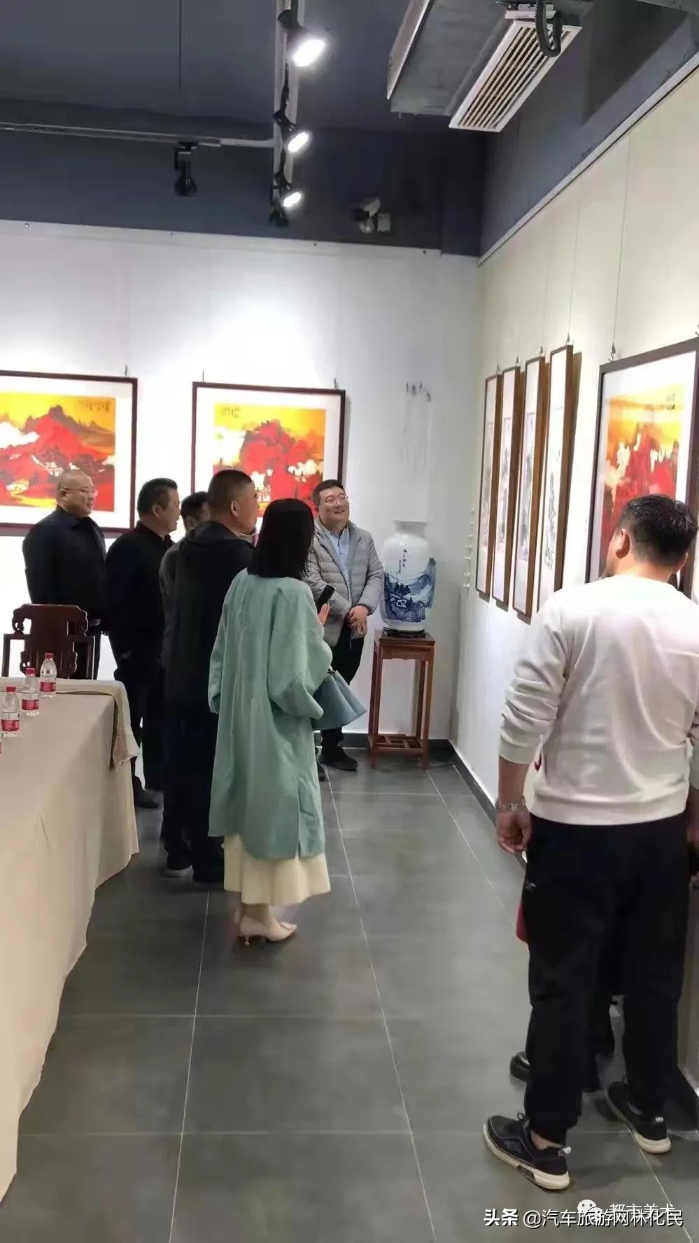 「都市传媒」墨彩化境丨杜石山水小品展在山东临沂隆重举行