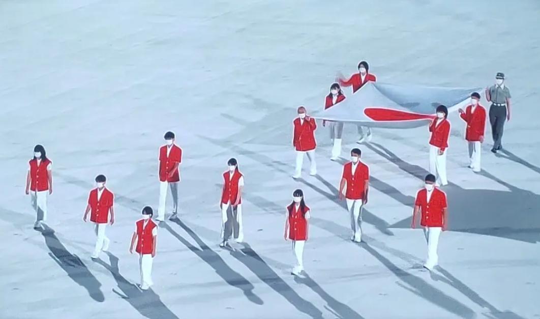 东京奥运开幕式回顾：观众席空空如也，中国代表团朱婷赵帅展风采