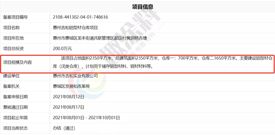 全国8月份铝型材新建项目汇总：新增多条喷粉线