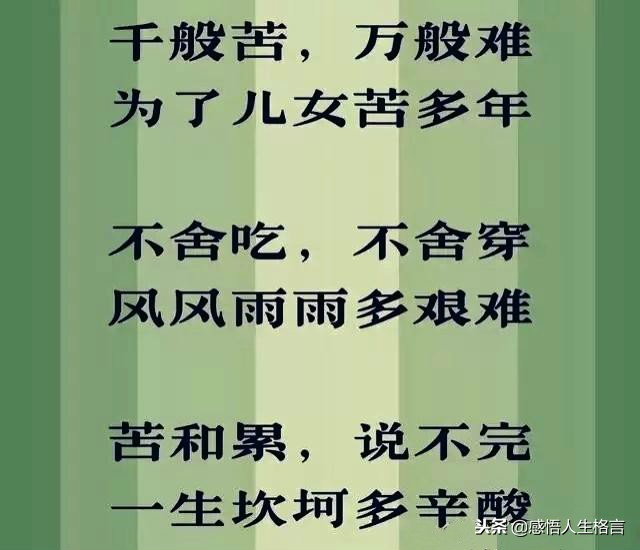 不孝到头终有报，劝君莫把老人嫌