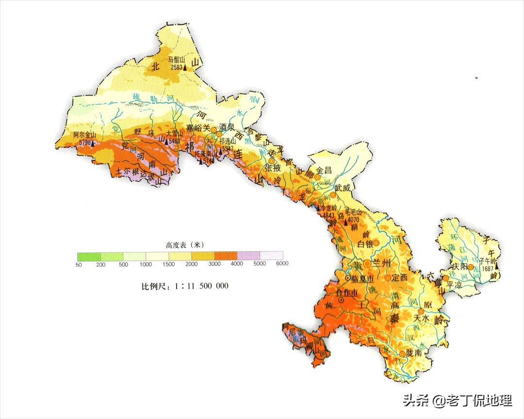 山西河北两省地图（看完就知道这两省的位置在哪）