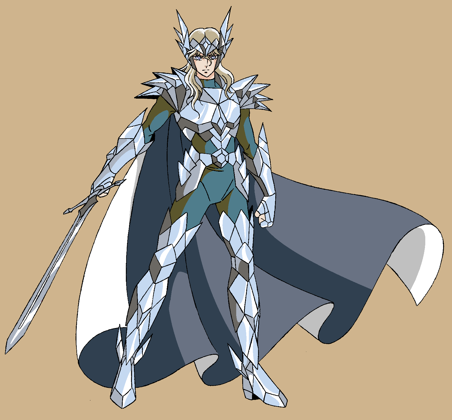 除了星矢小艾,还有两人有资格穿上奥丁神圣衣)