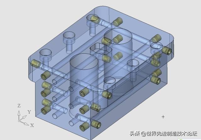 这个经典模具结构：4 面滑块+动模缩芯，无数人搞不定