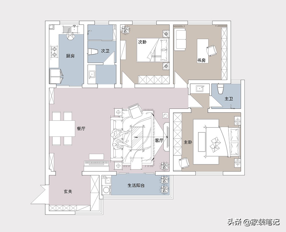 低调奢华的简欧风格，看着就让人舒服，居住起来更是感觉到很幸福