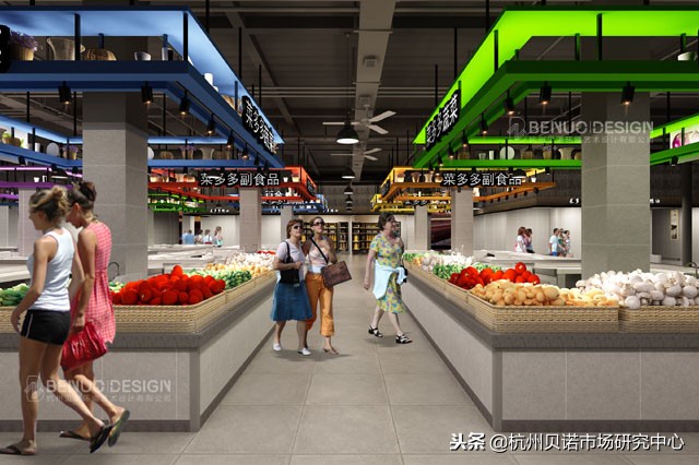 农贸市场设计案例｜百色菜多多生鲜街市的完美新升级