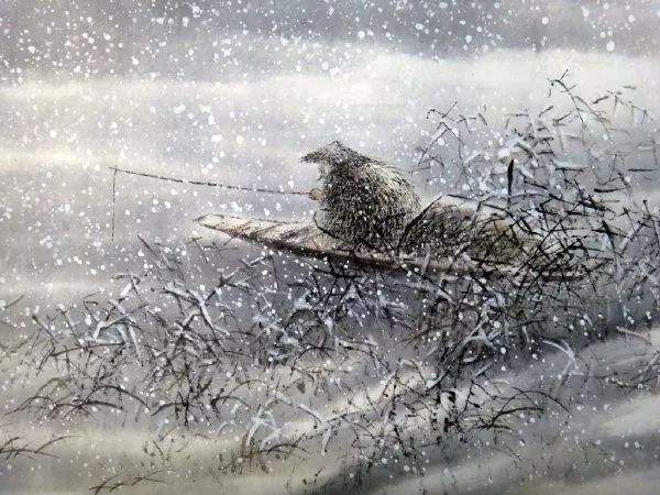 柳宗元最经典的一首诗，仅二十字，写出了绝美的雪景，千古传诵！