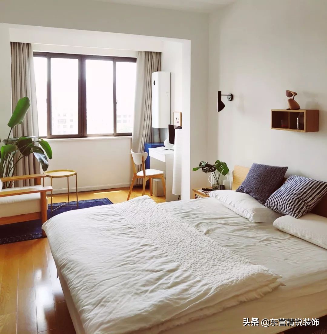 30款卧室阳台装修效果图，卧室阳台窗帘这样装真美