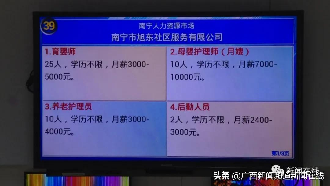 最高月薪上万!南宁“家政市场招聘日”高薪招人