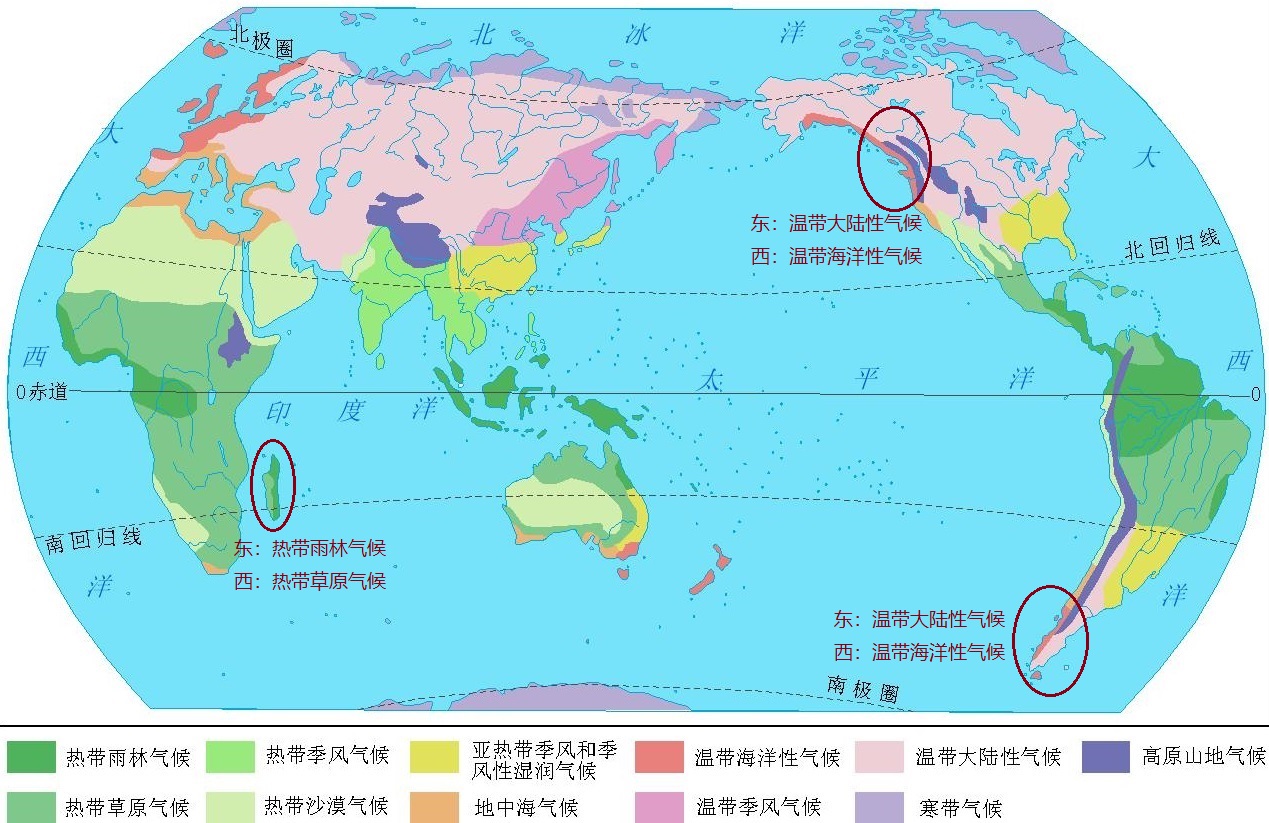 常年受東南信風的影響,島嶼東側為熱帶雨林氣候,而西側為熱帶草原氣候