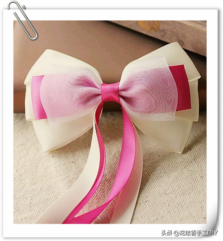 蝴蝶结发夹diy(蝴蝶结发夹底片教程) - 盾灵网