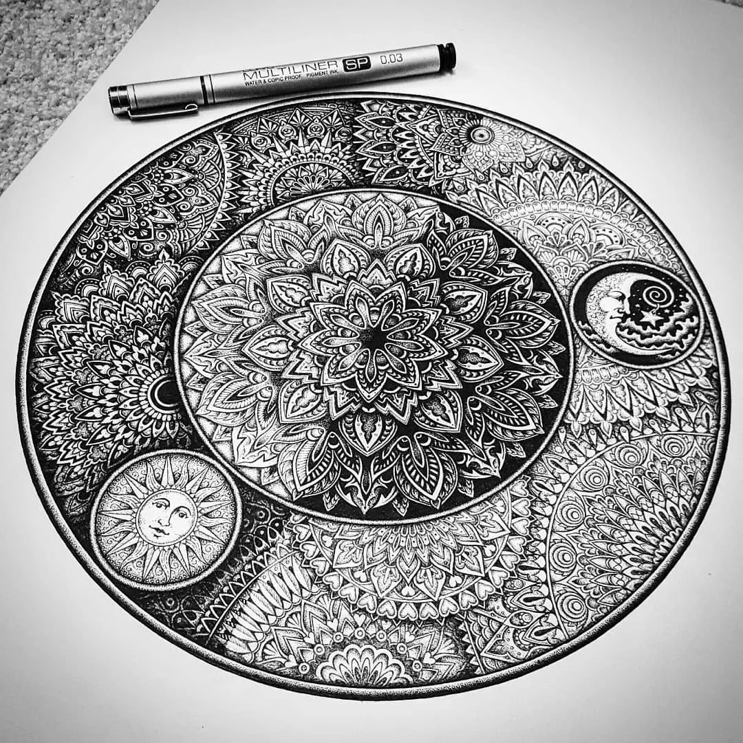 画这种竟能治好抑郁?这些超牛的解压图案,拯救了自杀边缘的男人