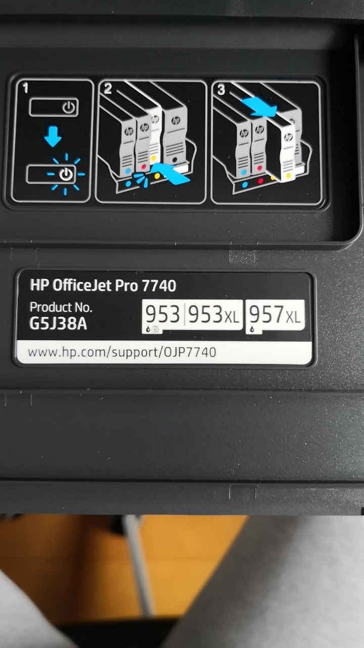 惠普打印机墨盒型号（HP7740打印机墨盒更换小贴士-955XL墨盒）
