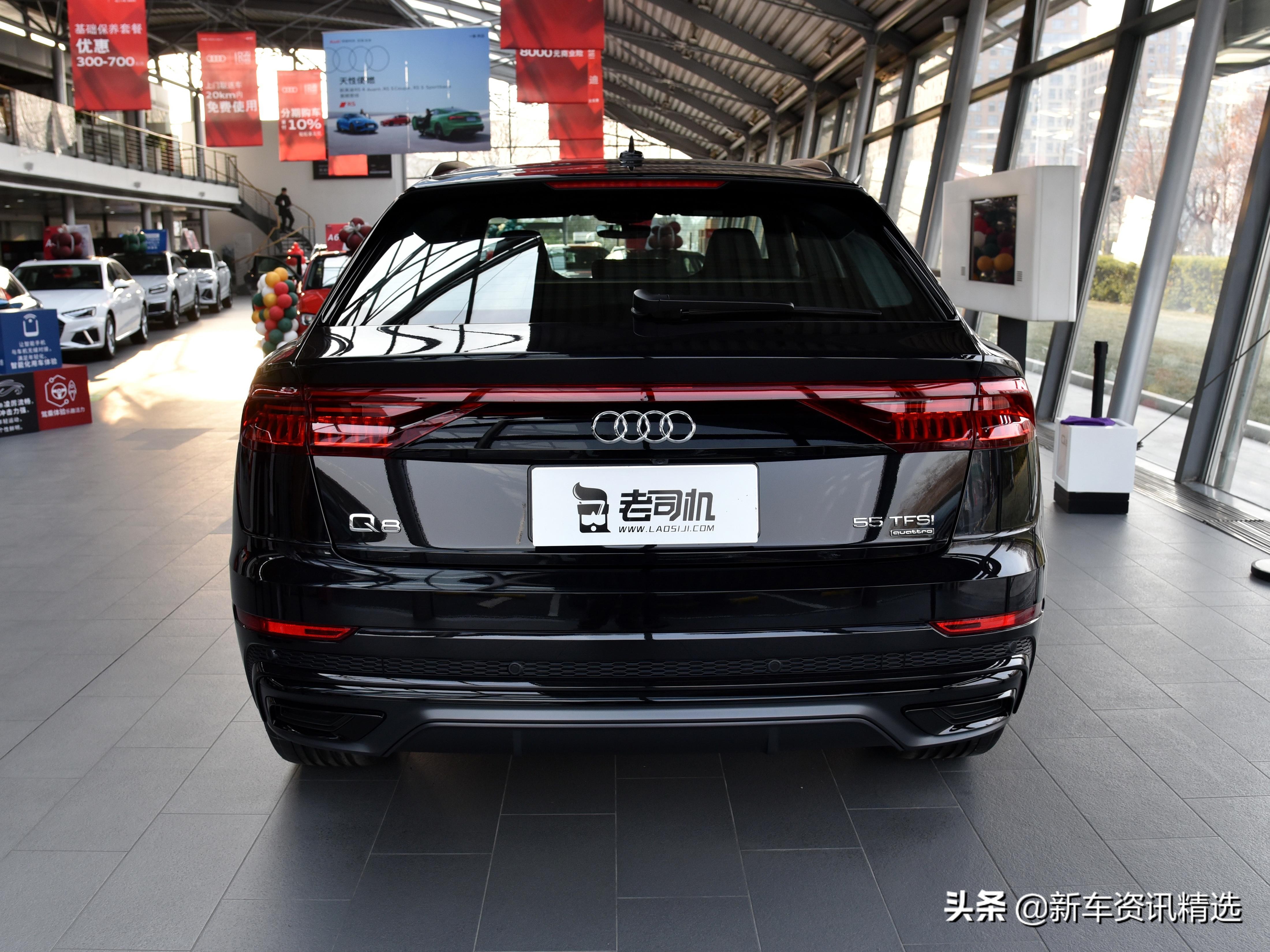 德國進口的中大型suv,又帥又實用,實拍奧迪q8