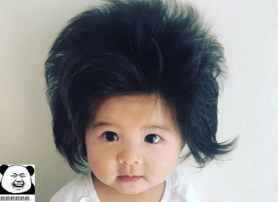 “炸毛宝宝”真可爱，为啥宝宝天生头发竖着长？四种原因了解一下