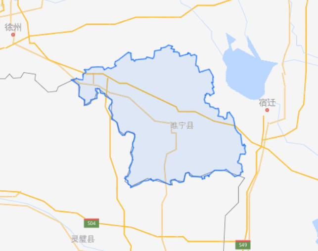 睢宁县区域地图图片