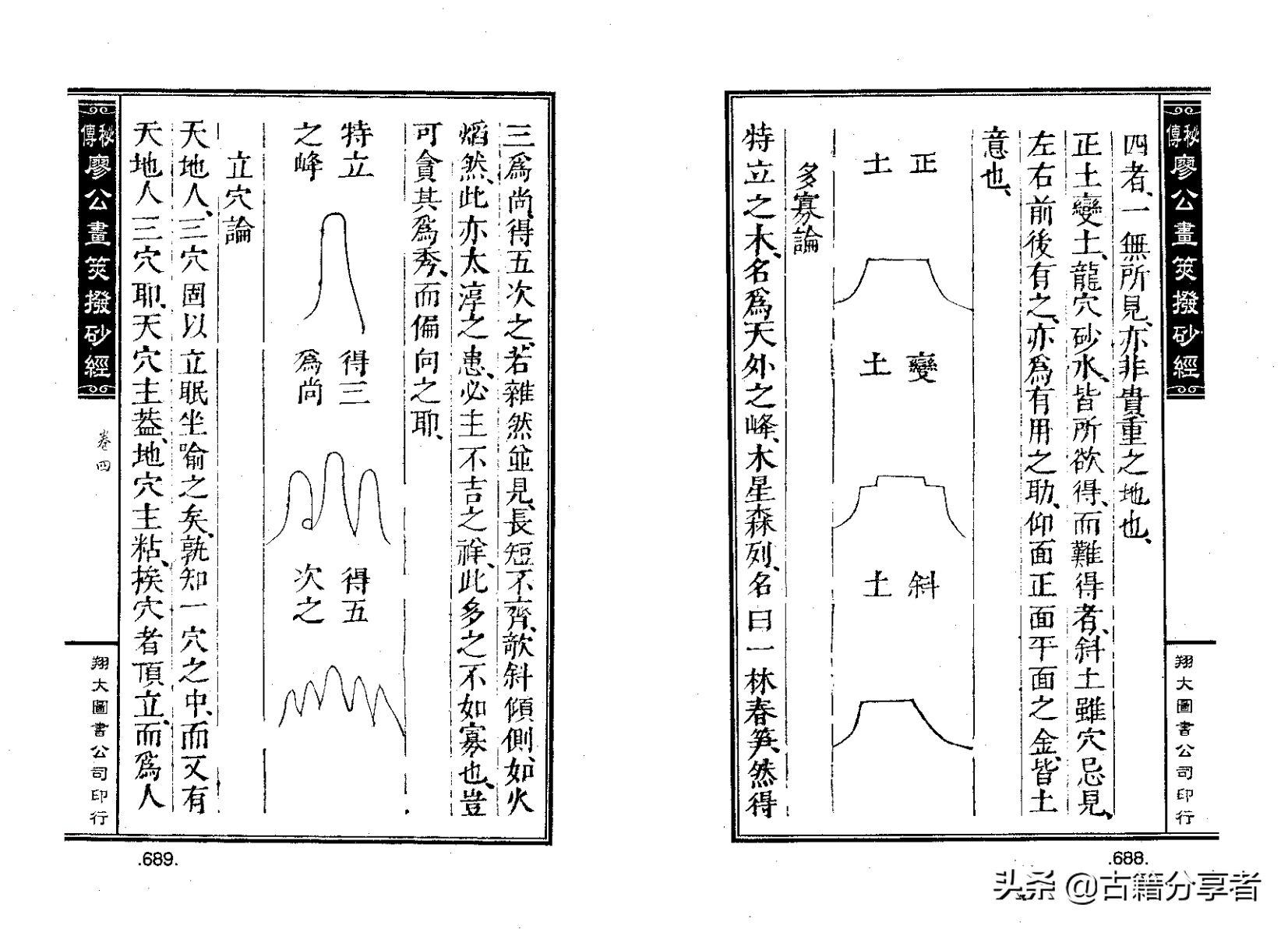 风水地理阴宅穴位详解‘秘传廖公拔砂经’四卷2部份