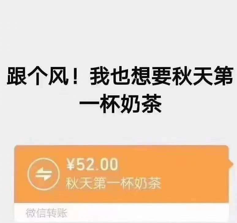 秋天的世界杯奶茶(“秋天的第一杯奶茶”这是个什么梗？)