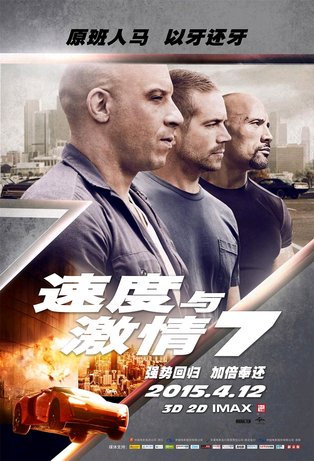 《速度与激情9》上映，1-9代海报车都是什么车型你知道吗？