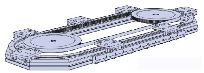 可承受大翻转力的精密环形流水线