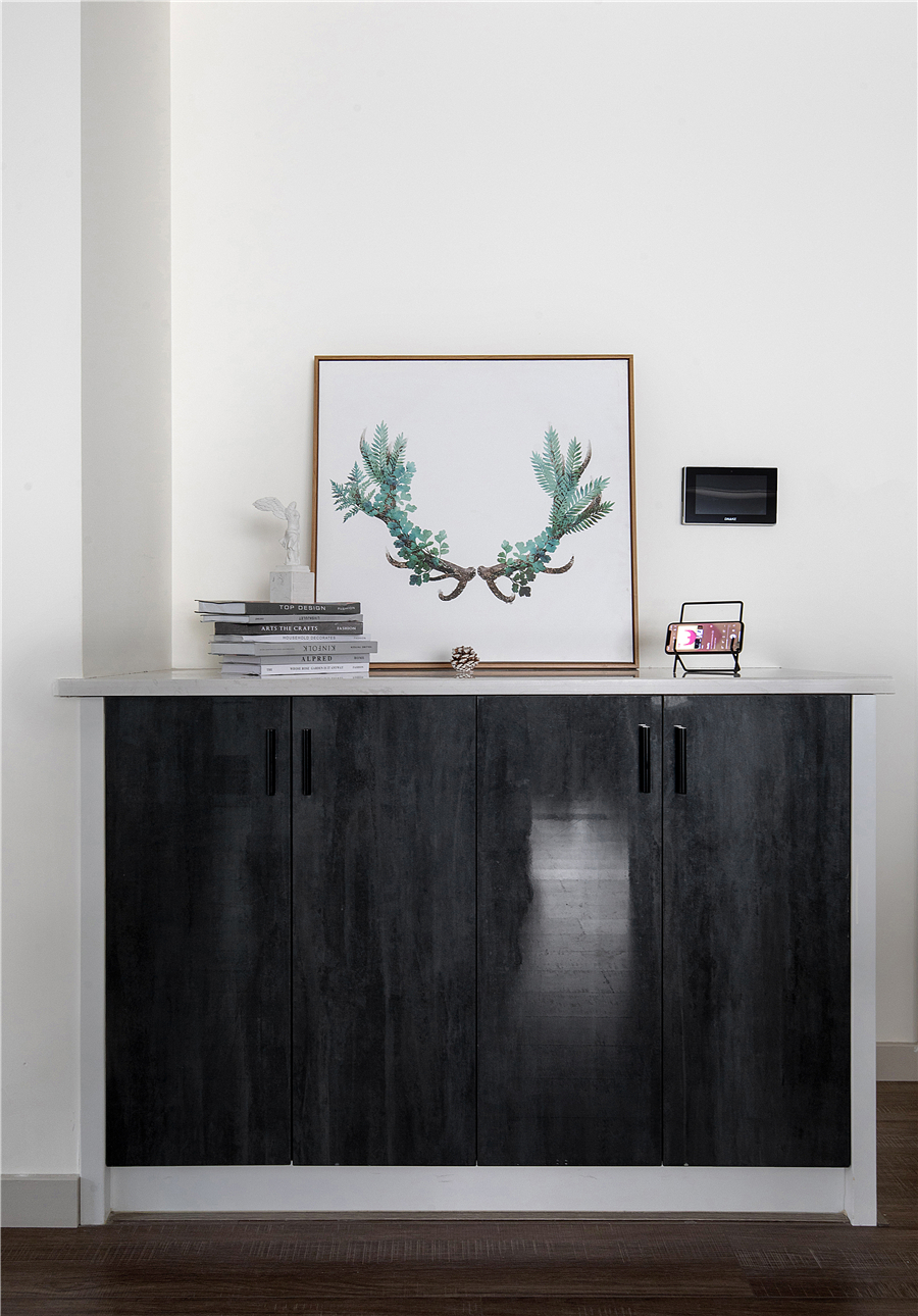 200㎡现代风设计，开放式厨房+餐厅+吧台，轻松自然的生活