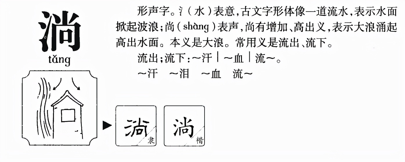 淌怎么读？淌的读音和意思