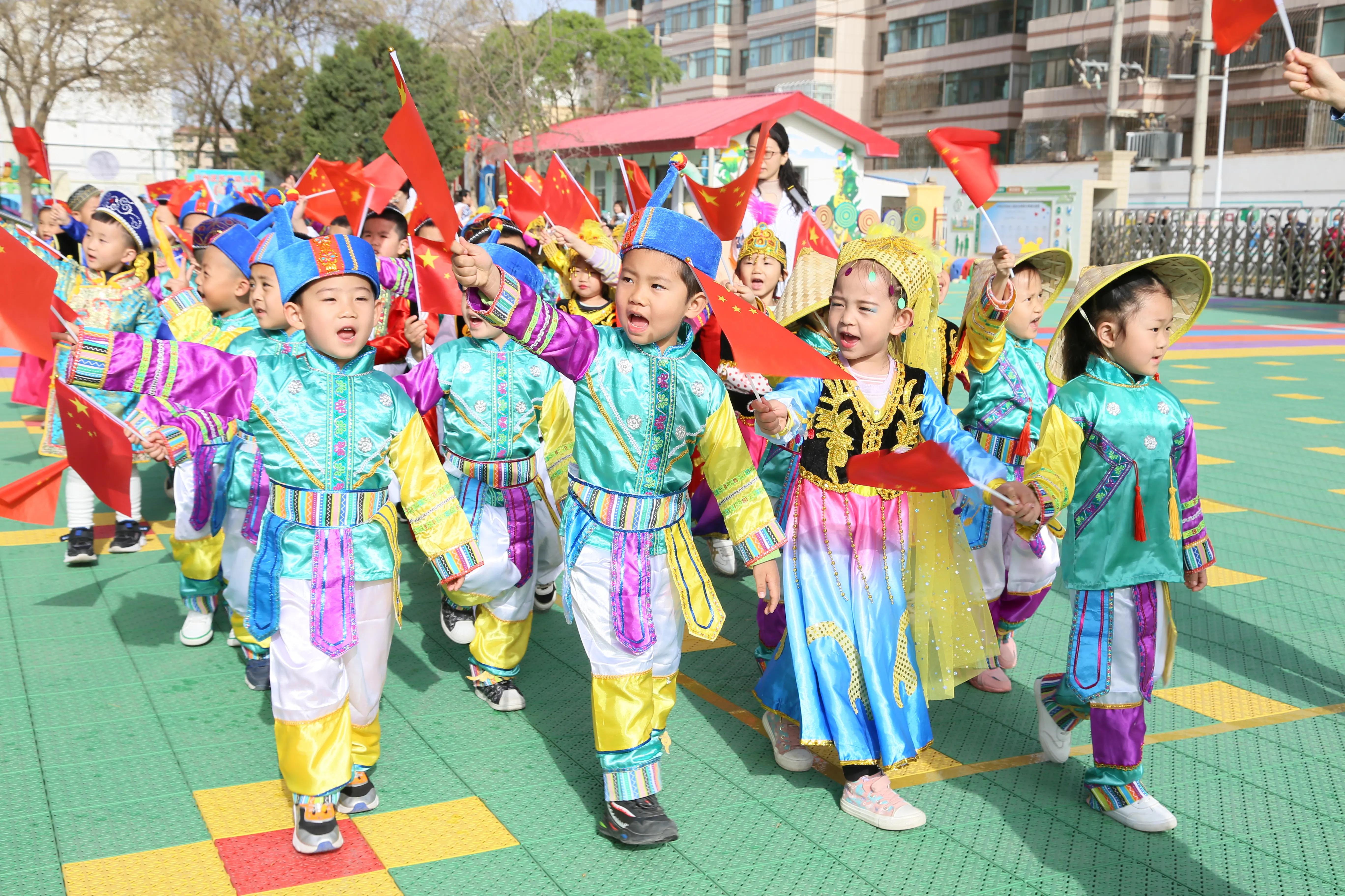 甘州区民族幼儿园“学党史 颂党恩 快乐成长”民族游戏趣味运动会