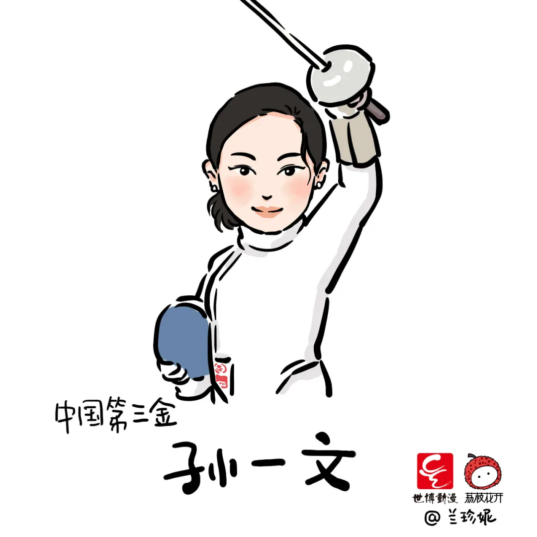 奥运会金牌有哪些手绘（萌翻了！济南姑娘手绘38张奥运冠军漫画！网友直呼“妙啊”！）