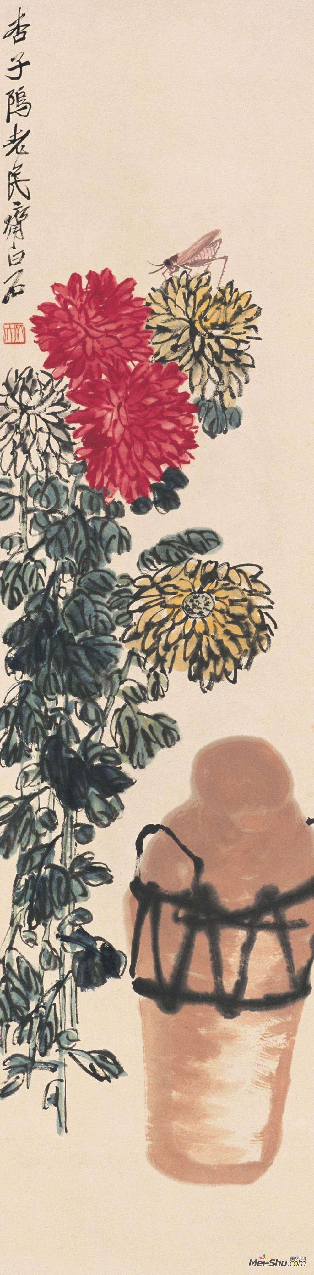 中国100名最著名画家系列-大写意国画齐白石