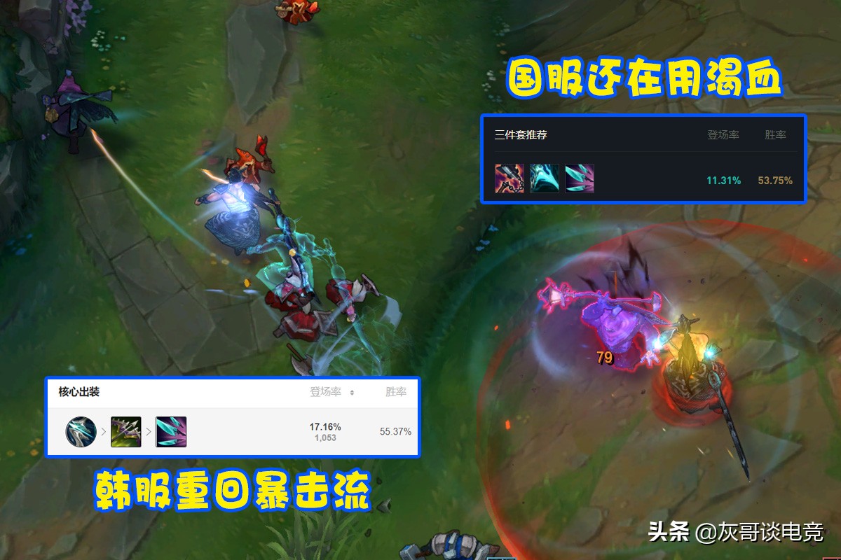 LOL同样的英雄，出装却大不相同，LPL与LCK玩家理解差异有多大？
