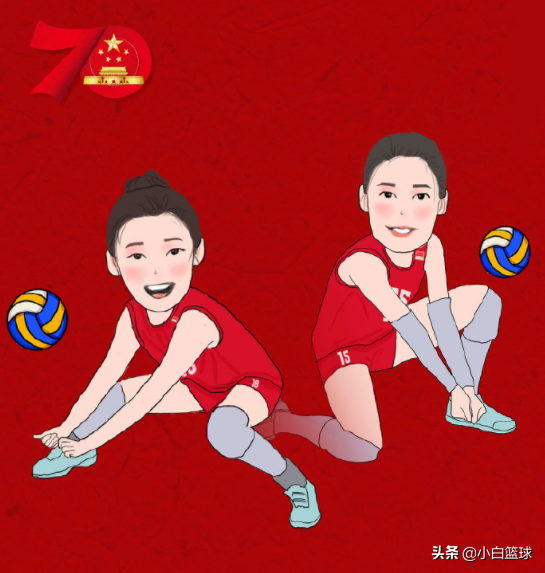排球的漫画图片(中国女排16人漫画形象出炉，谁最萌？东京哪12人会继续留队？)