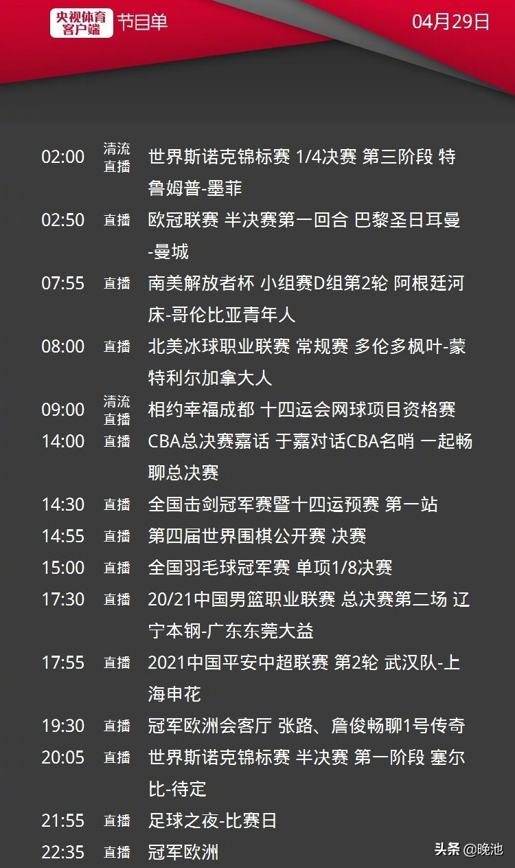 直播cba總決賽2020（CCTV5直播CBA總決賽遼籃死磕衛冕冠軍，5+轉中超上海申花vs武漢隊）