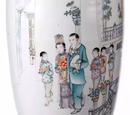 干货︱民国粉彩时装人物瓷器(好资料)