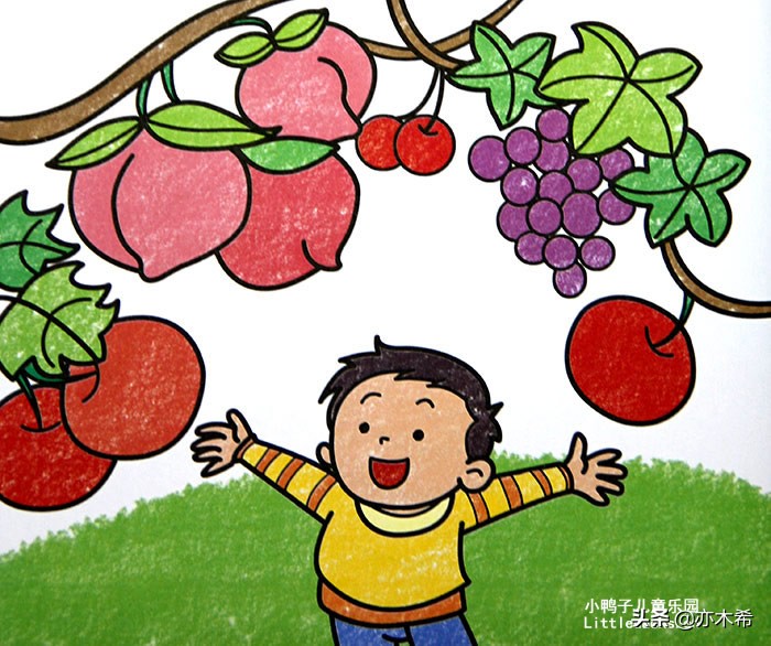 0-6岁幼儿简笔画大全最简单带颜色,萌萌哒的彩色儿童简笔画