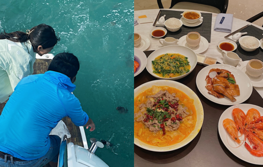 Baby穿泳装出海冲浪!大胆炫出一截紧实腹肌,脚背粉色纹身太抢镜