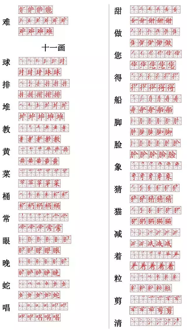 你笔画(正式出台笔顺正确写法，附小学常见560个汉字笔画表，建议收藏)