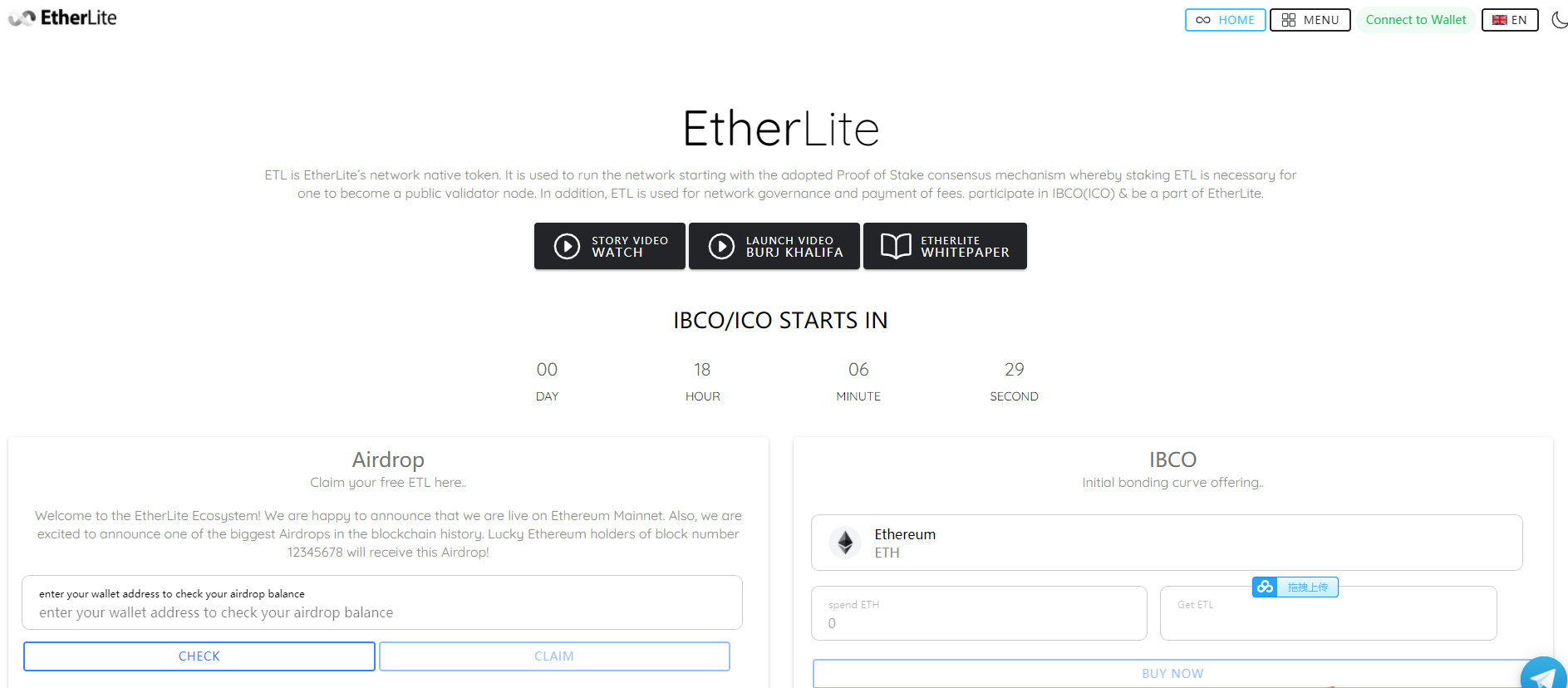 EtherLite -以太坊的纯权益证明硬分叉，将于5月15日开启IBCO