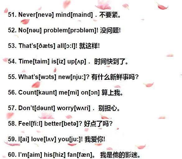 小学生会说英语，就必须牢记的单词句子（带音标版）