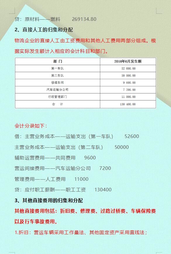 “鬼才”会计王姐：熬夜把物流行业的会计分录总结成6页纸，佩服