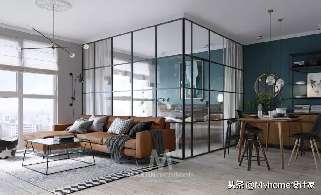 你改造想用的黑框玻璃隔断，淘了81张美图