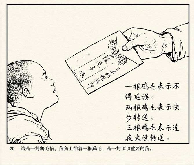 关于鸡毛信的故事图片