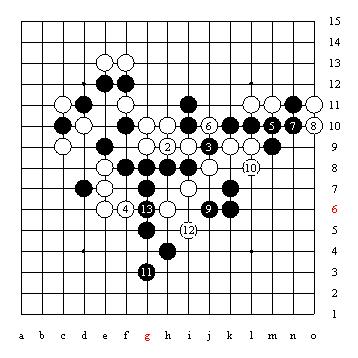 五子棋技巧图解「1」