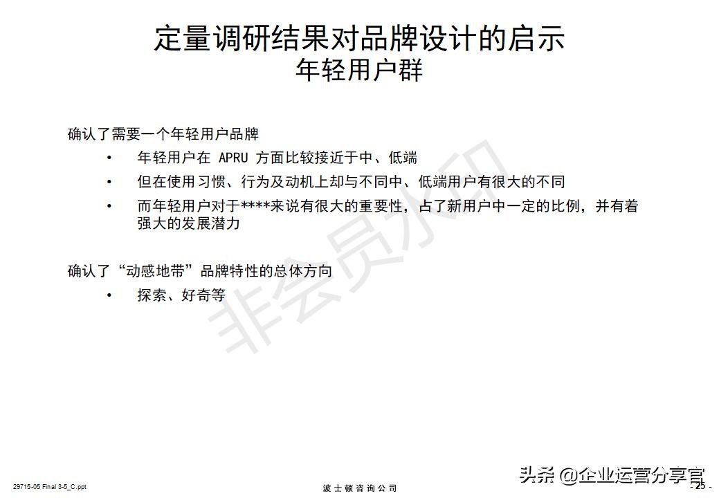 价值百万的波士顿咨询报告：某通讯集团品牌战略咨询案例